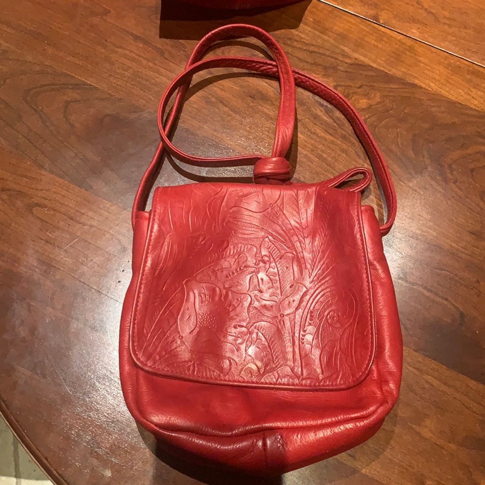 Crossbody red purse